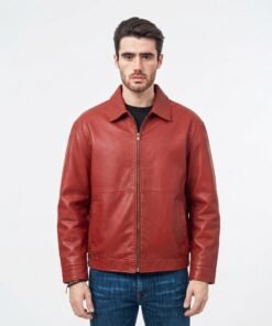 Red Leather Jacket Men