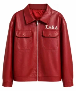 SZA Super Bowl 2025 Halftime Show Red Leather Two-Piece Outfit