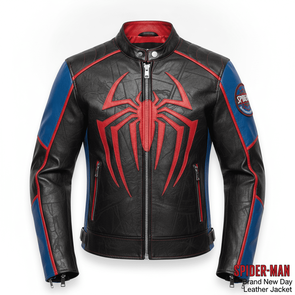 Spider-Man Brand New Day Leather Jacket by Universal Jacket Spider-Man Brand New Day Leather Jacket by Universal Jacket