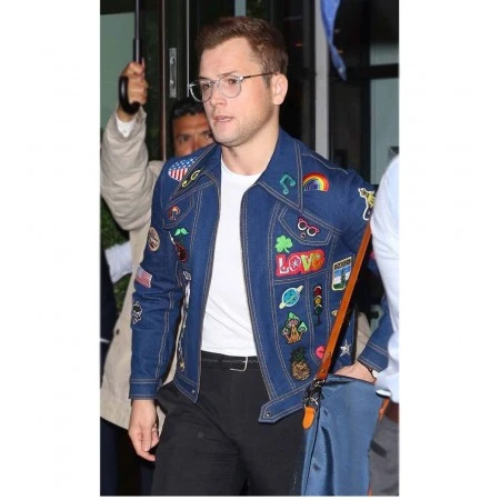 Taron Egerton Rocketman Denim Jacketss Taron Egerton Rocketman Denim Jacket