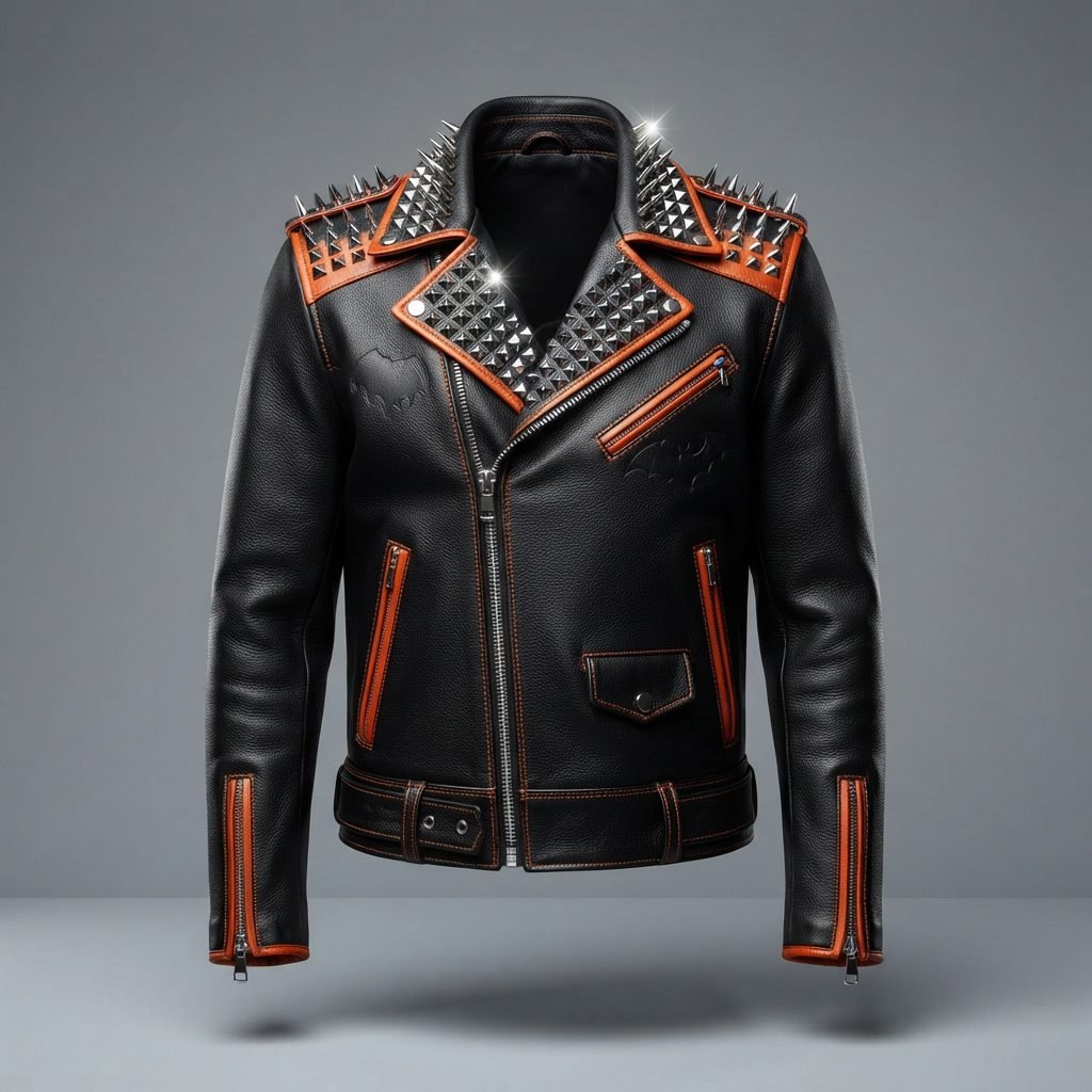 Studded Halloween Leather Jacket Studded Halloween Leather Jacket